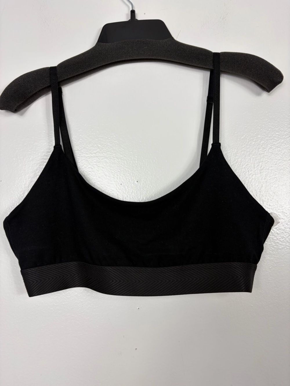 CDLP Black Seamless Scoop Bralette XL